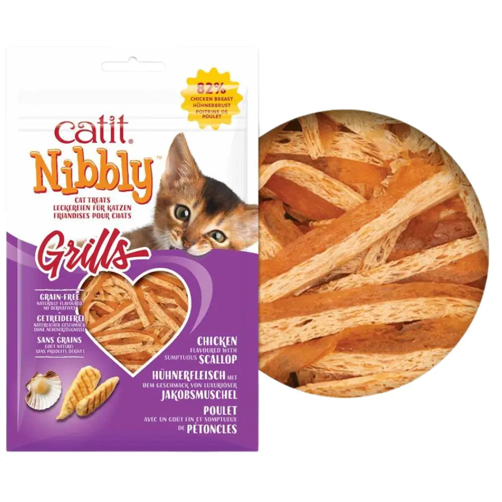 Catit Snack Nibbly Grills Pollo y Vieira Gatos 30 g CATIT