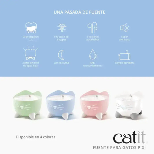 Catit Pixi Fuente Verde, 2,5L