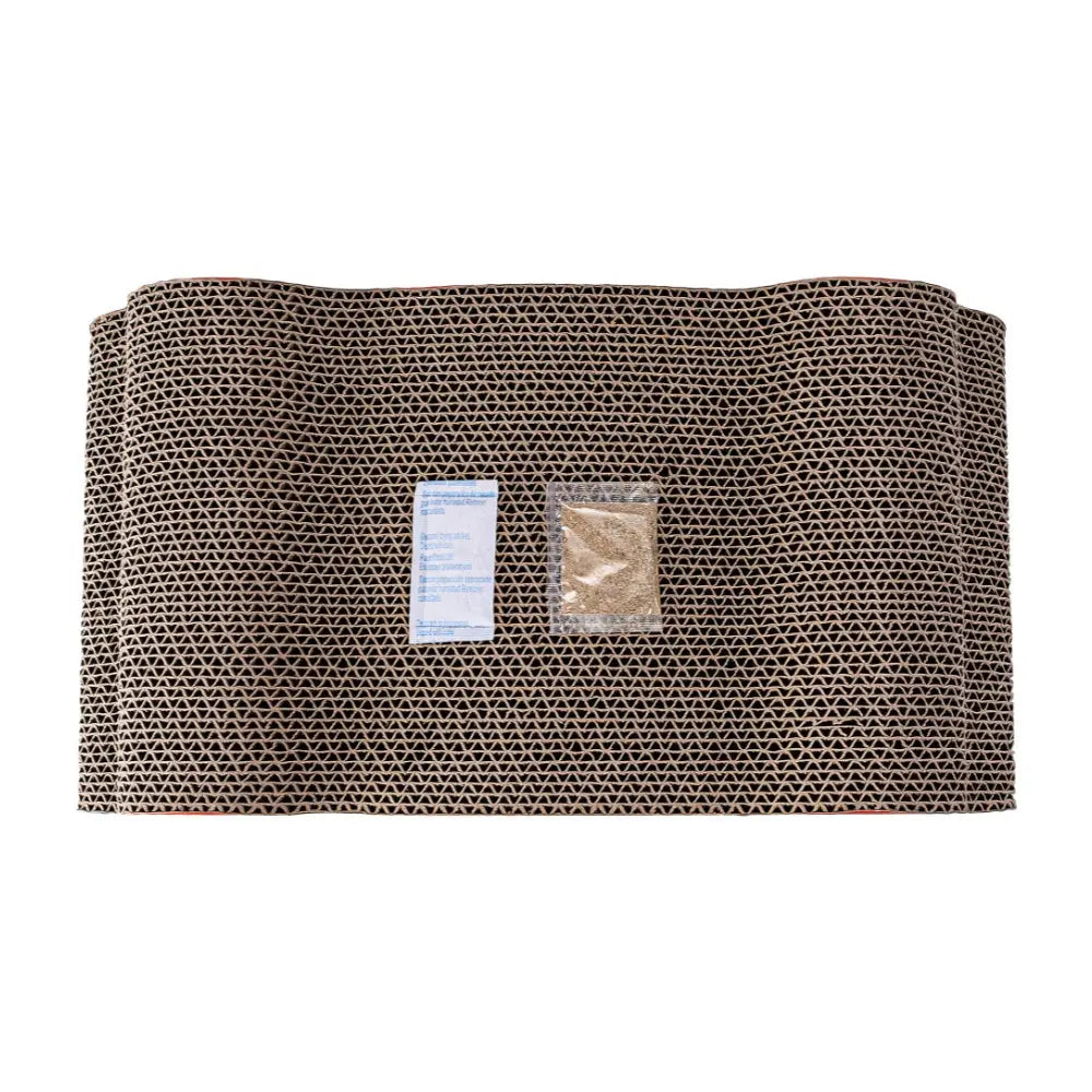 Rascador para Gatos Cartón Face Azul Catnip 45x24x15cm - Mejor Precio - Mascotas Ávila