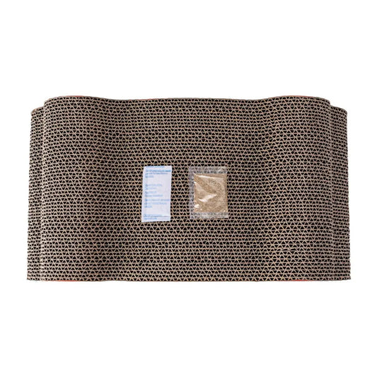 Rascador para Gatos Cartón Face Azul Catnip 45x24x15 cm