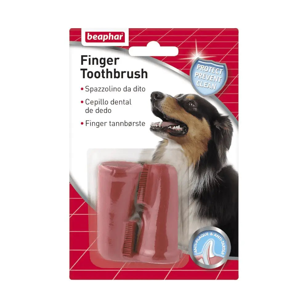 Beaphar Cepillo de Dientes de Dedo para Perros y Gatos 2 uds. BEAPHAR
