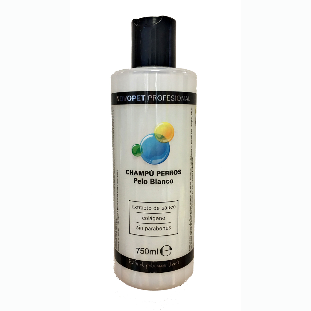 Champú Perro 750 ml Pelo Blanco Novopet
