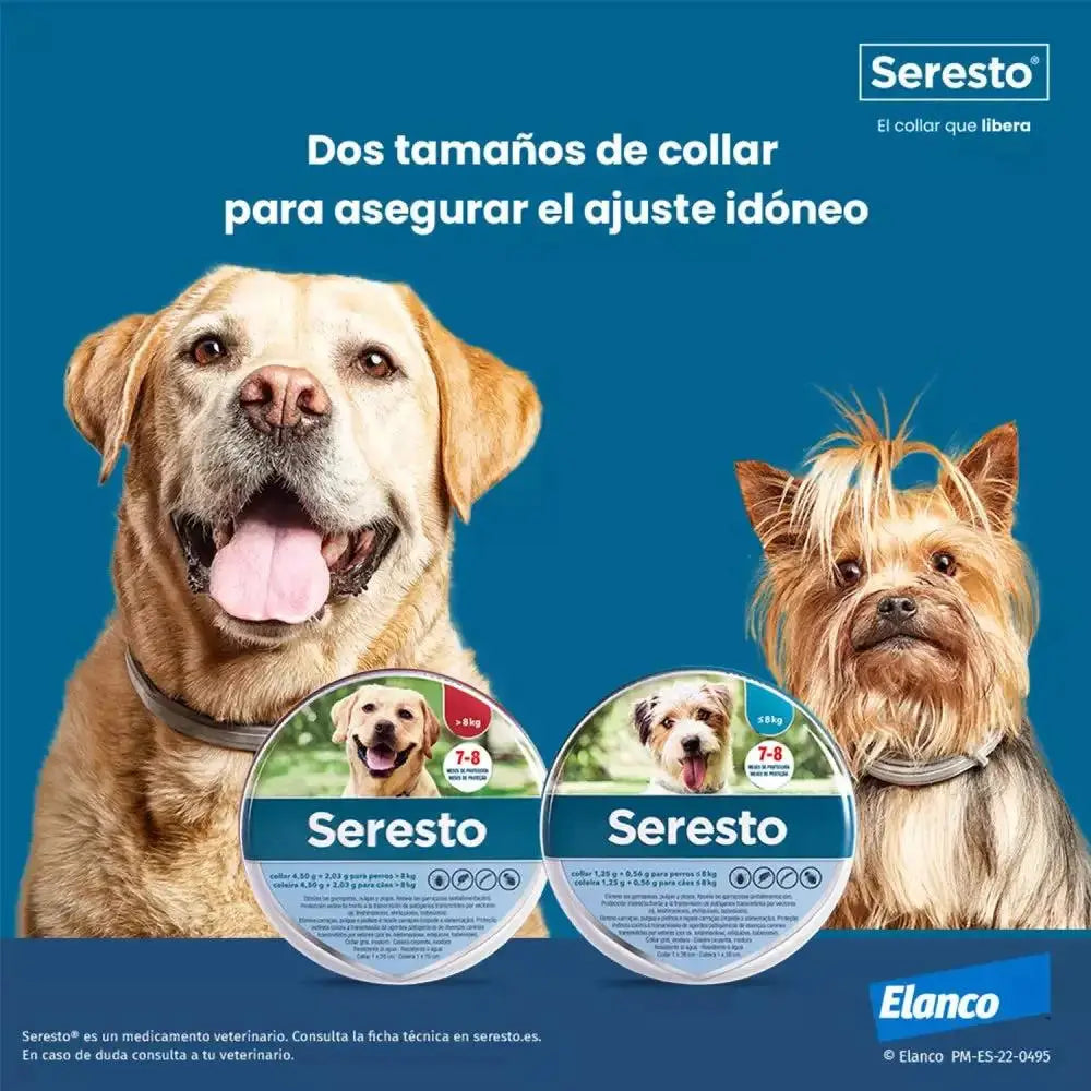 Collar Antiparasitario Seresto Perro - Mejor Precio - Mascotas Ávila