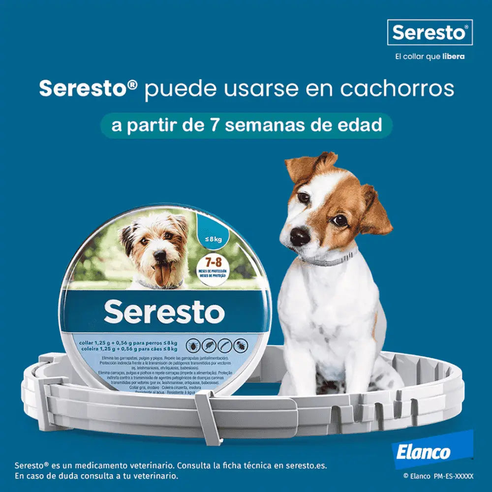 Collar Antiparasitario Seresto Perro - Mejor Precio - Mascotas Ávila