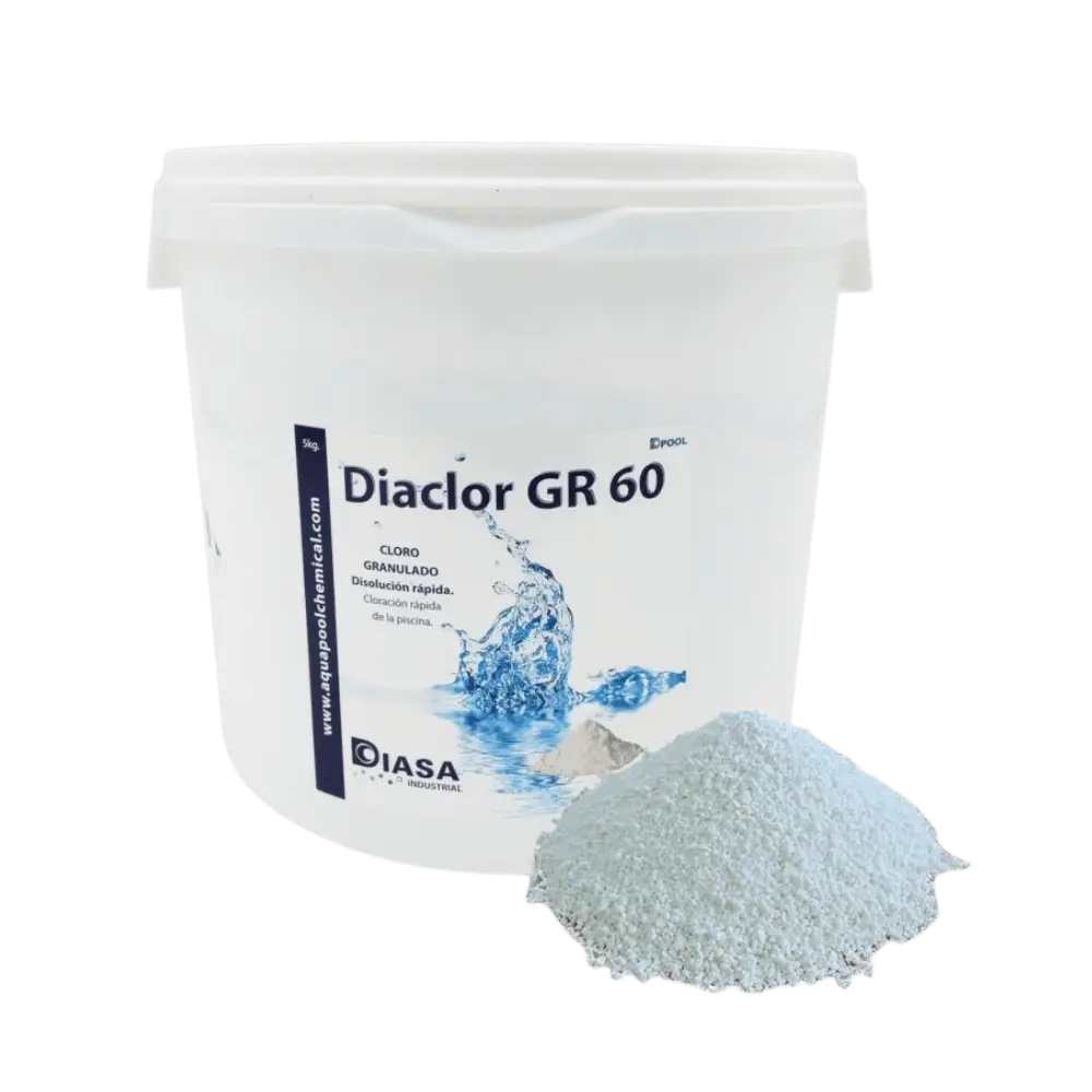 Diasa Cloro Granulado 5 kg Diaclor GR 60 Disolución Rápida DIASA