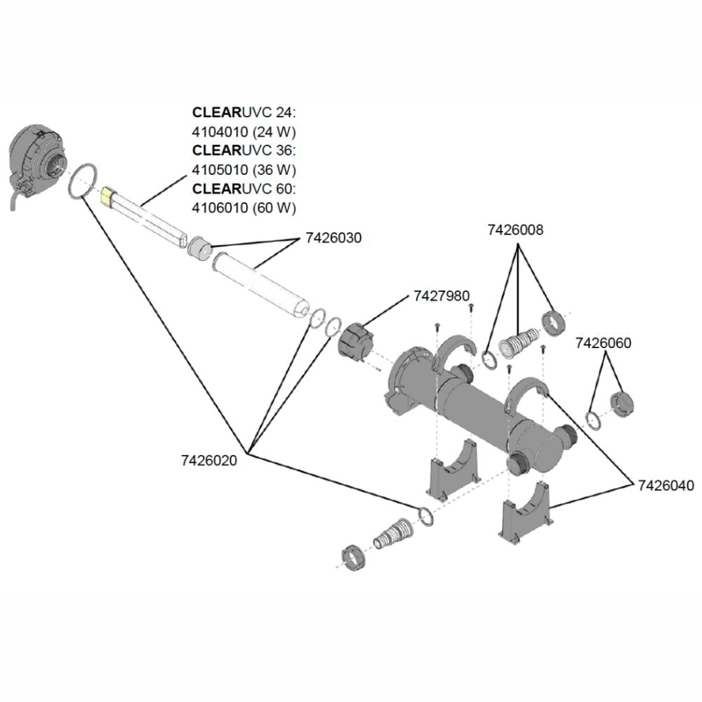 Eheim Estanque Lámpara Germicida Clearuvc-24 EHEIM Mascotas-Ávila