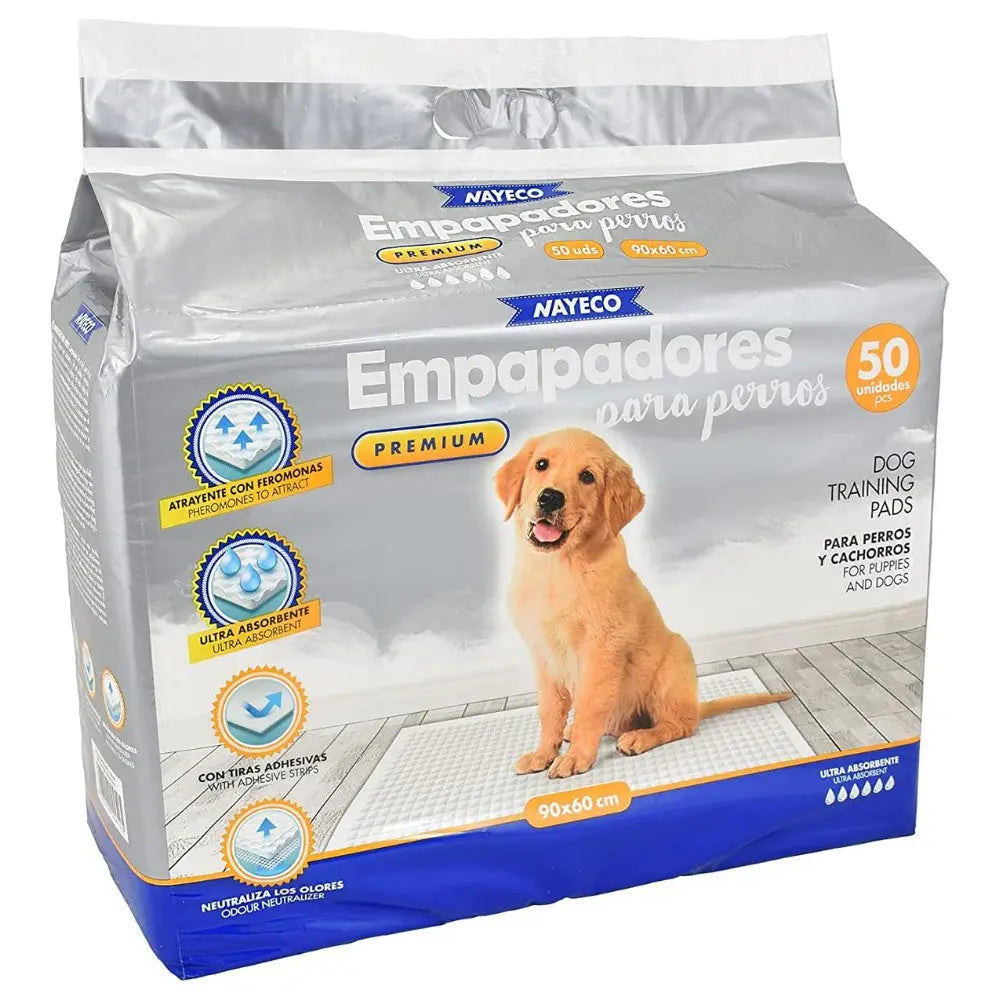 Empapadores Premium Ultra Absorbentes con Feromonas para Perros Nayeco NAYECO