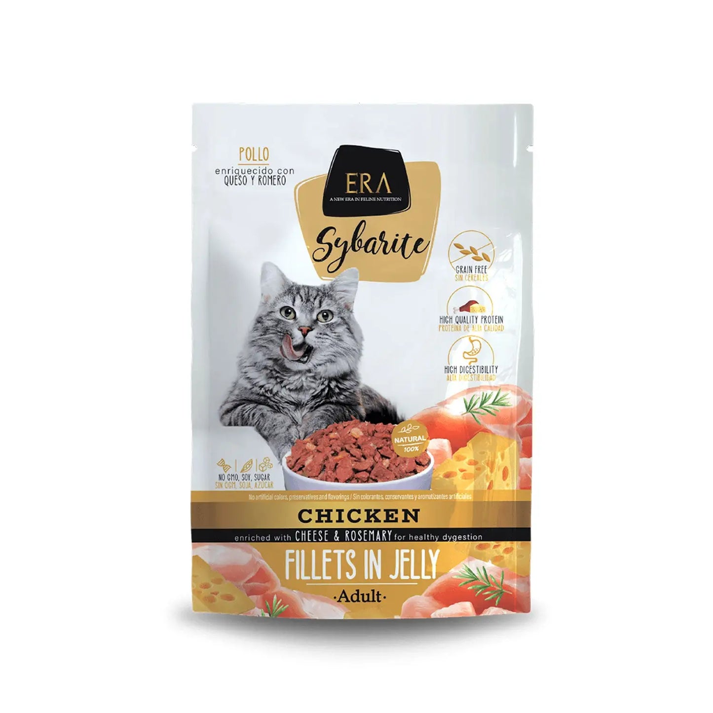 Era Sybarite Cat Adult Filetes Pollo 85G Sobre - Mejor Precio - Mascotas Ávila