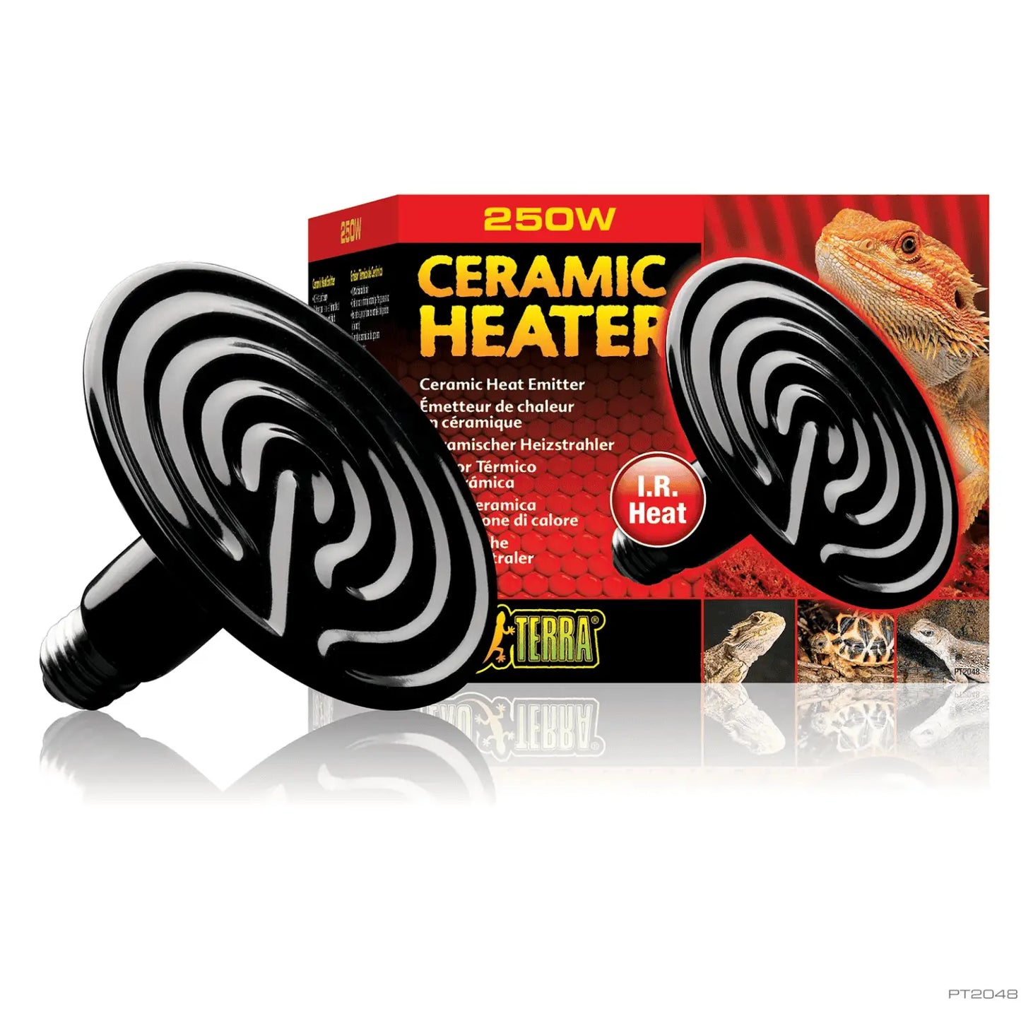 Exo Terra Lámpara de Cerámica Calefactora de 250 W para Reptiles - Mejor Precio - Mascotas Ávila