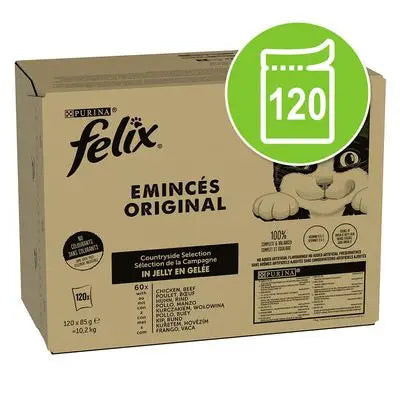 Felix Fantastic Selección Gelatina Carnes Pack 120X85G - Mejor Precio - Mascotas Ávila
