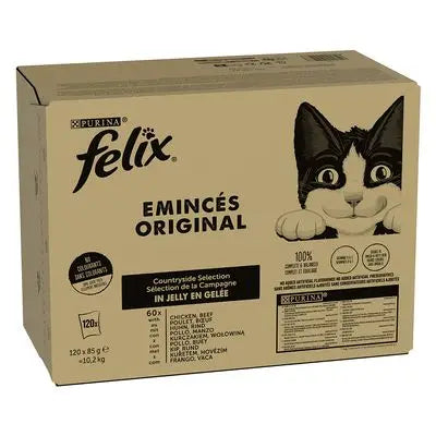 Felix Fantastic Selección Gelatina Carnes Pack 120X85G - Mejor Precio - Mascotas Ávila