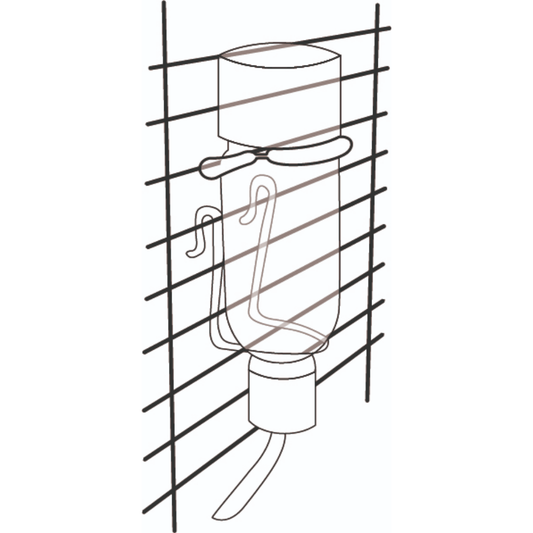 Flamingo Bebedero Vidrio Roedores Athina 177 ml