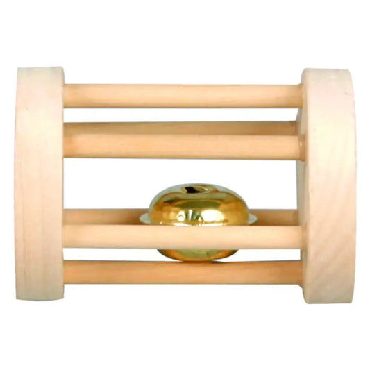 Flamingo Juguete Roedor Doble Rueda con Cascabel 7 cm