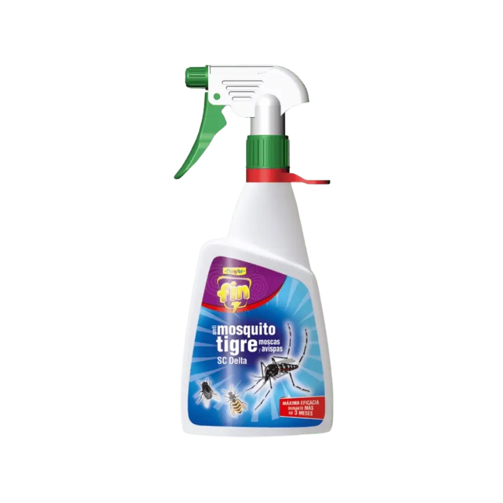 Flower Insecticida Fin Mosquito Tigre Larvi+ 450 ml Repelente de Insectos FLOWER