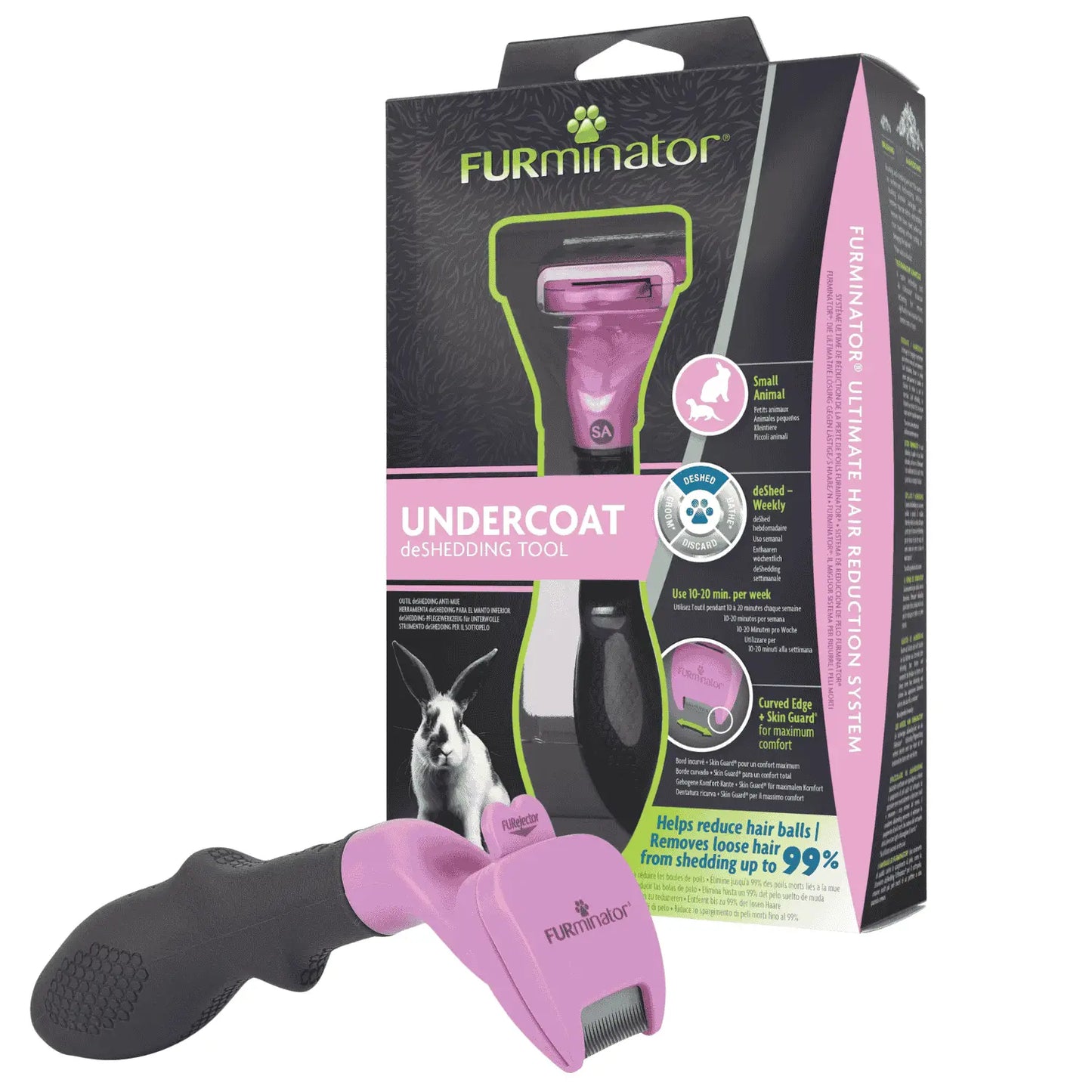 Furminator Cepillo Animales Pequeños Roedores | Peine para Conejos, Hurones, Cobayas - Mejor Precio - Mascotas Ávila