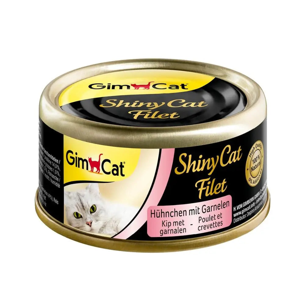 Gimcat Shiny Cat Filetes 70 g Lata Comida Húmeda para Gatos GIMCAT