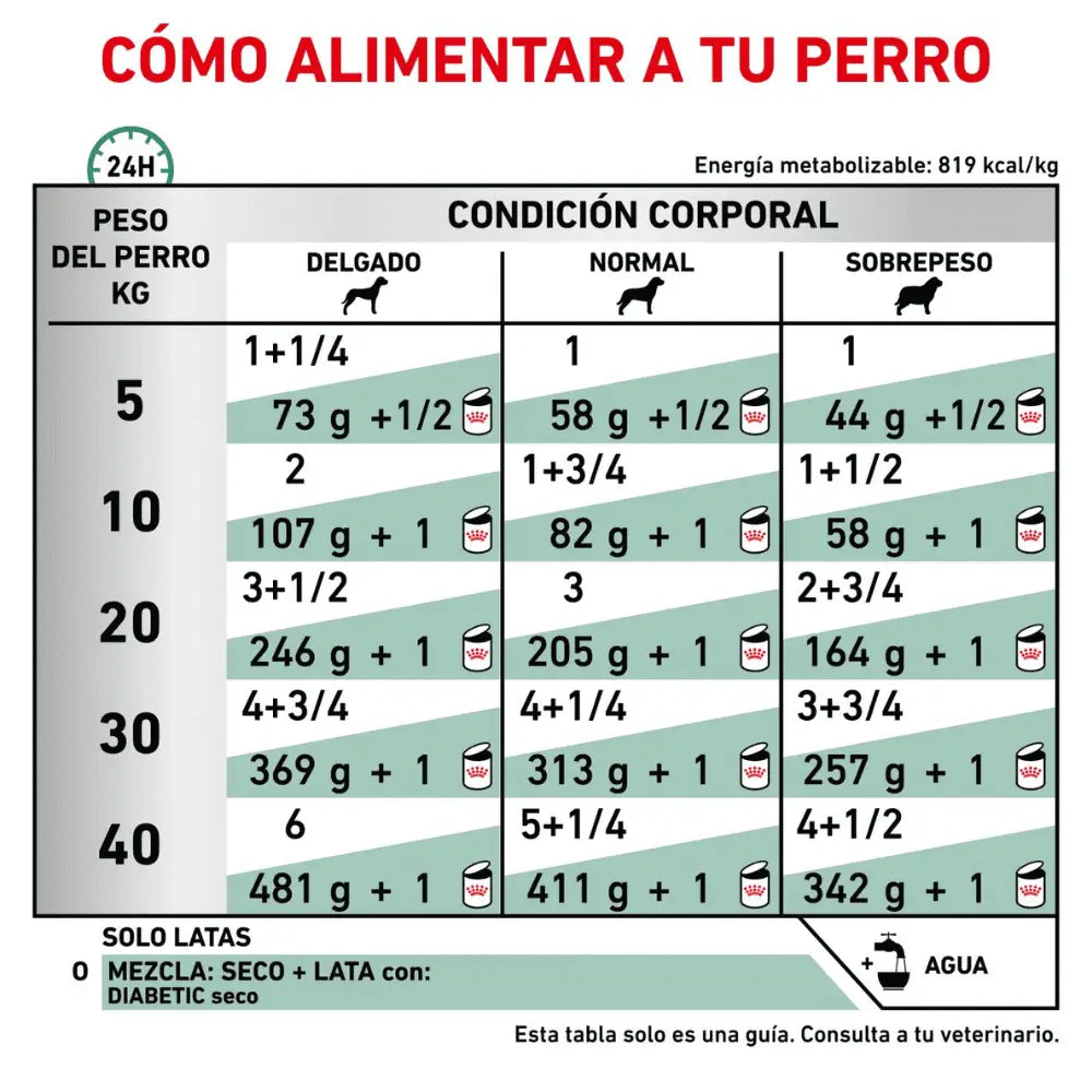 Royal Canin Diabetic Special Paté Low Carbohydrate 410 g Dieta Veterinaria Húmeda para Perros ROYAL CANIN VET