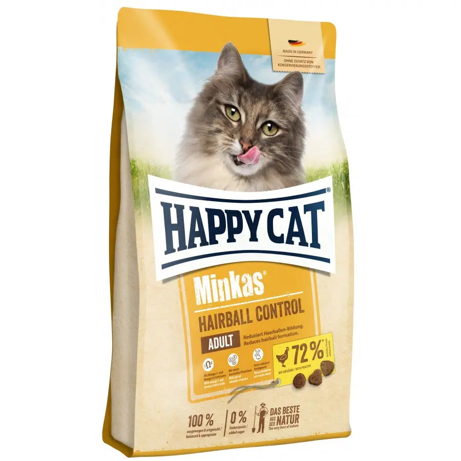 Happy Cat Minkas Adult Hairball Control 1.5 kg (Ave De Corral) - Mejor Precio - Mascotas Ávila