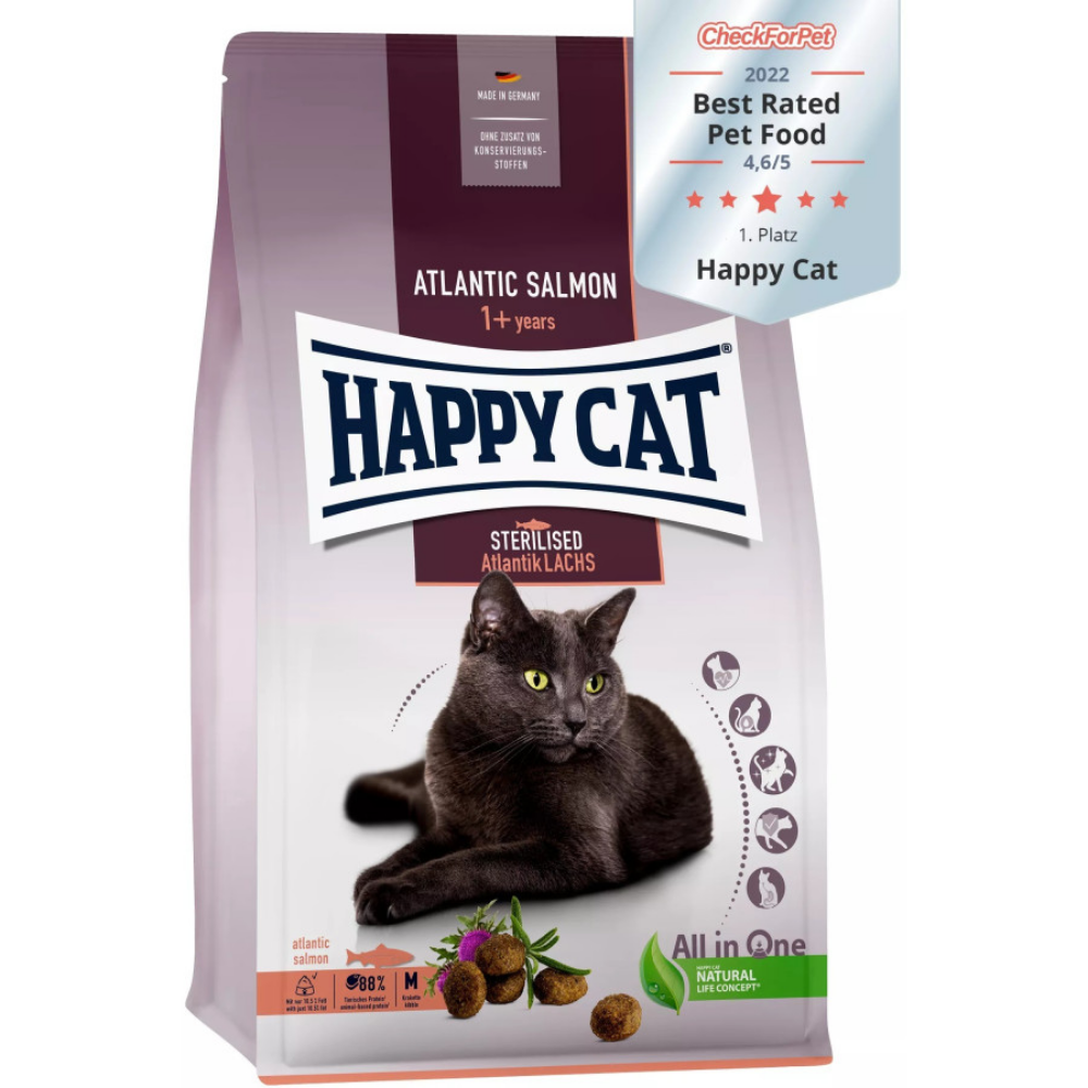 Happy Cat Sterilised Atlantik-lachs 10 kg (Salmón) Happy Cat Mascotas-Ávila