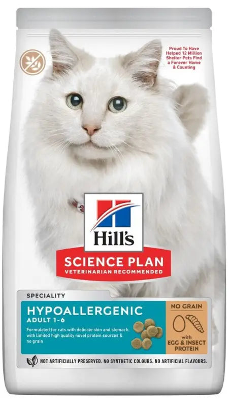 Hill'S Sp Feline Adult Hypoallergenic Huevo E Insectos 7Kg al mejor precio online