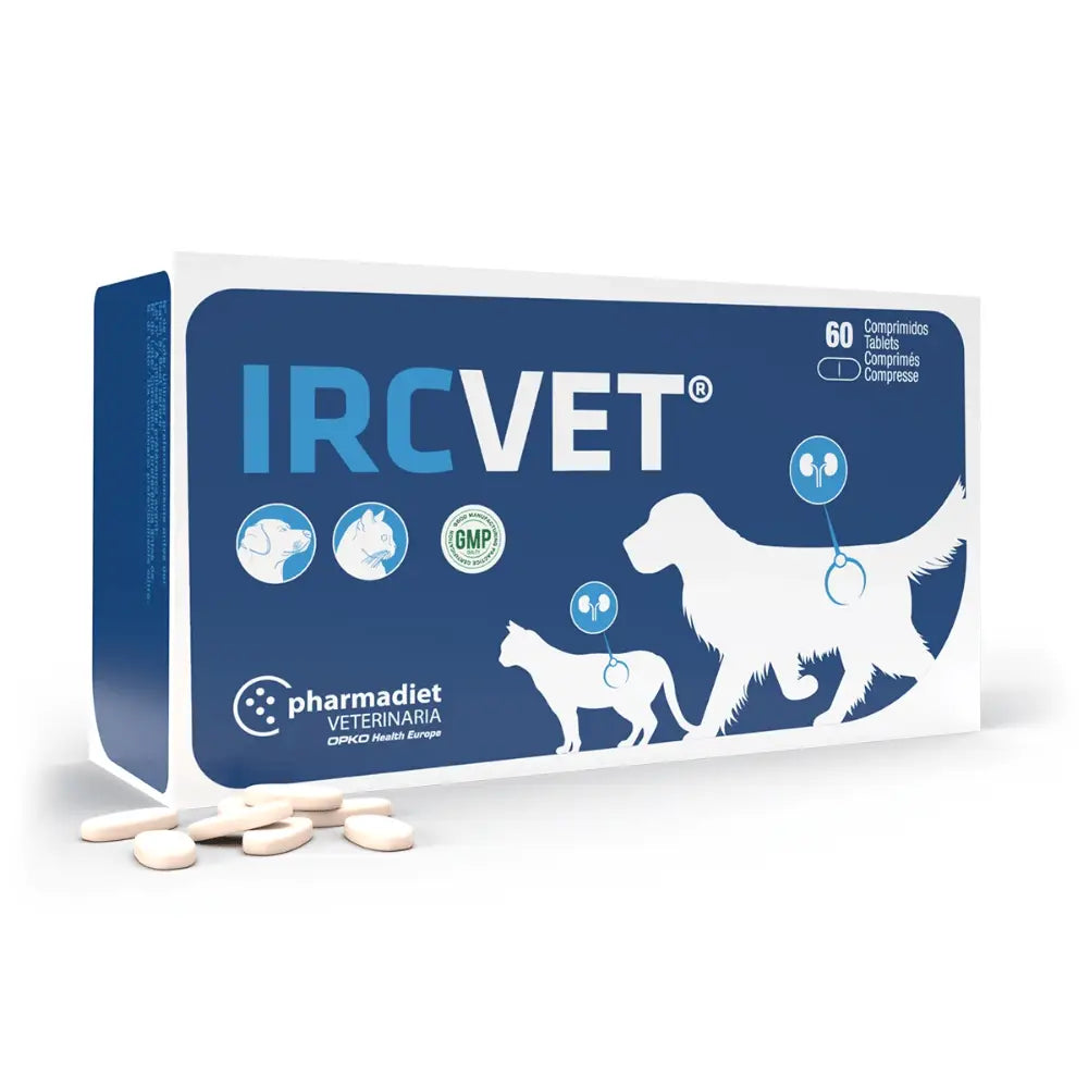 IRCVET 60 Comprimidos para Perros y Gatos con Insuficiencia Renal Crónica Pharmadiet PHARMADIET
