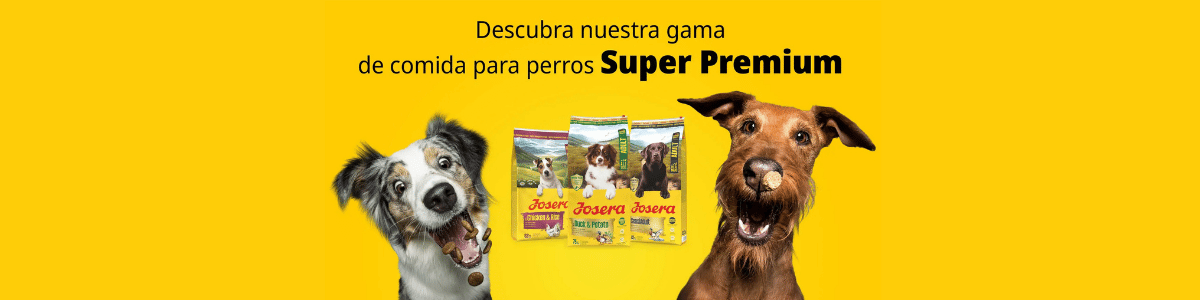 Banner promocional Josera FiestaPlus Salmón Pienso Sin Gluten para Perros