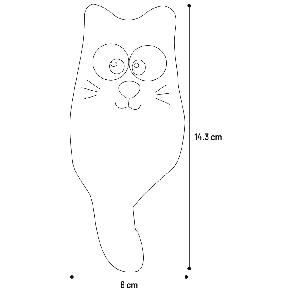 Juguete Gato Blaro Gato Rojo 6X4,2X14,3 cm FLAMINGO Mascotas-Ávila