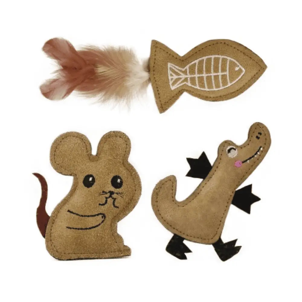 Rustic Animals Nayeco Pack de 3 juguetes para Gatos NAYECO