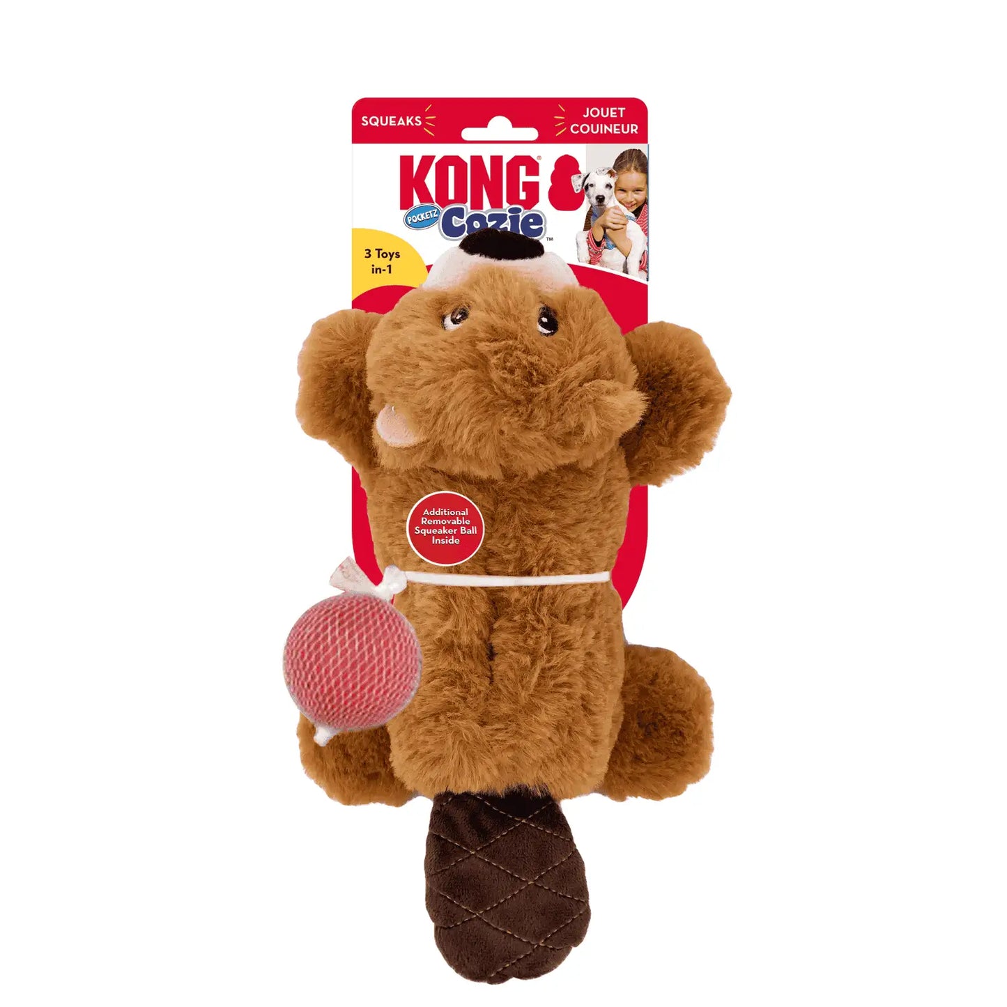 KONG Cozie Pocketz Beaver Md al mejor precio online