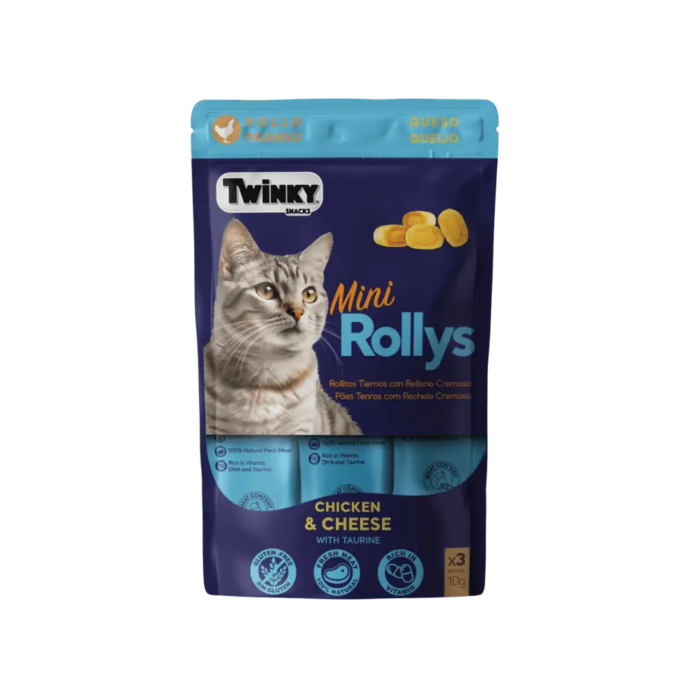 Twinky Mini Rollys Snack para Gatos 3x10 g TWINKY