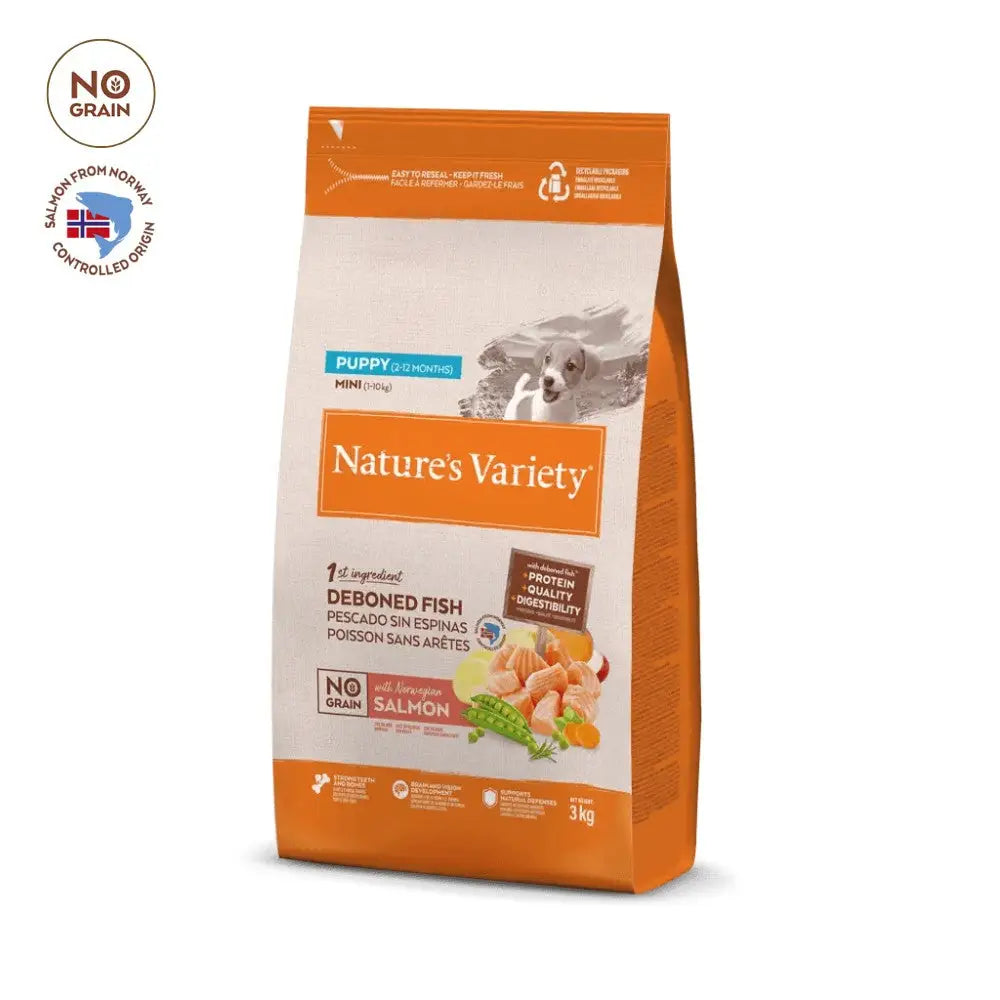 Nature'S Variety No Grain Puppy Mini Salmón Pienso Sin Cereales para Cachorros NATURE'S VARIETY