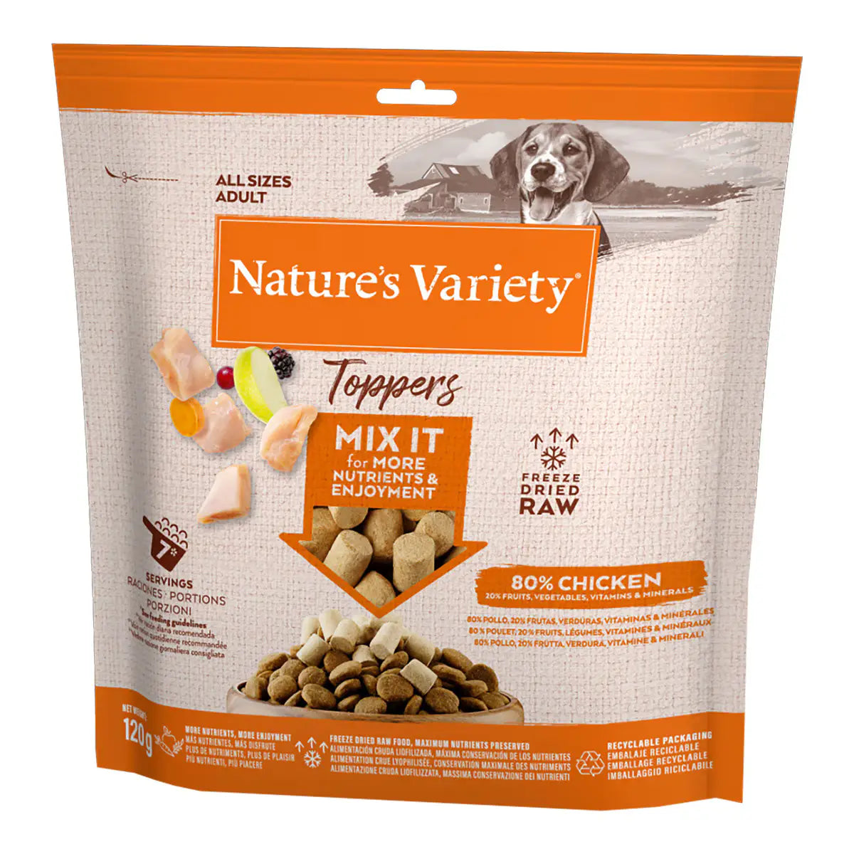 Nature'S Variety Dog Toppers 120Gr - Mejor Precio - Mascotas Ávila