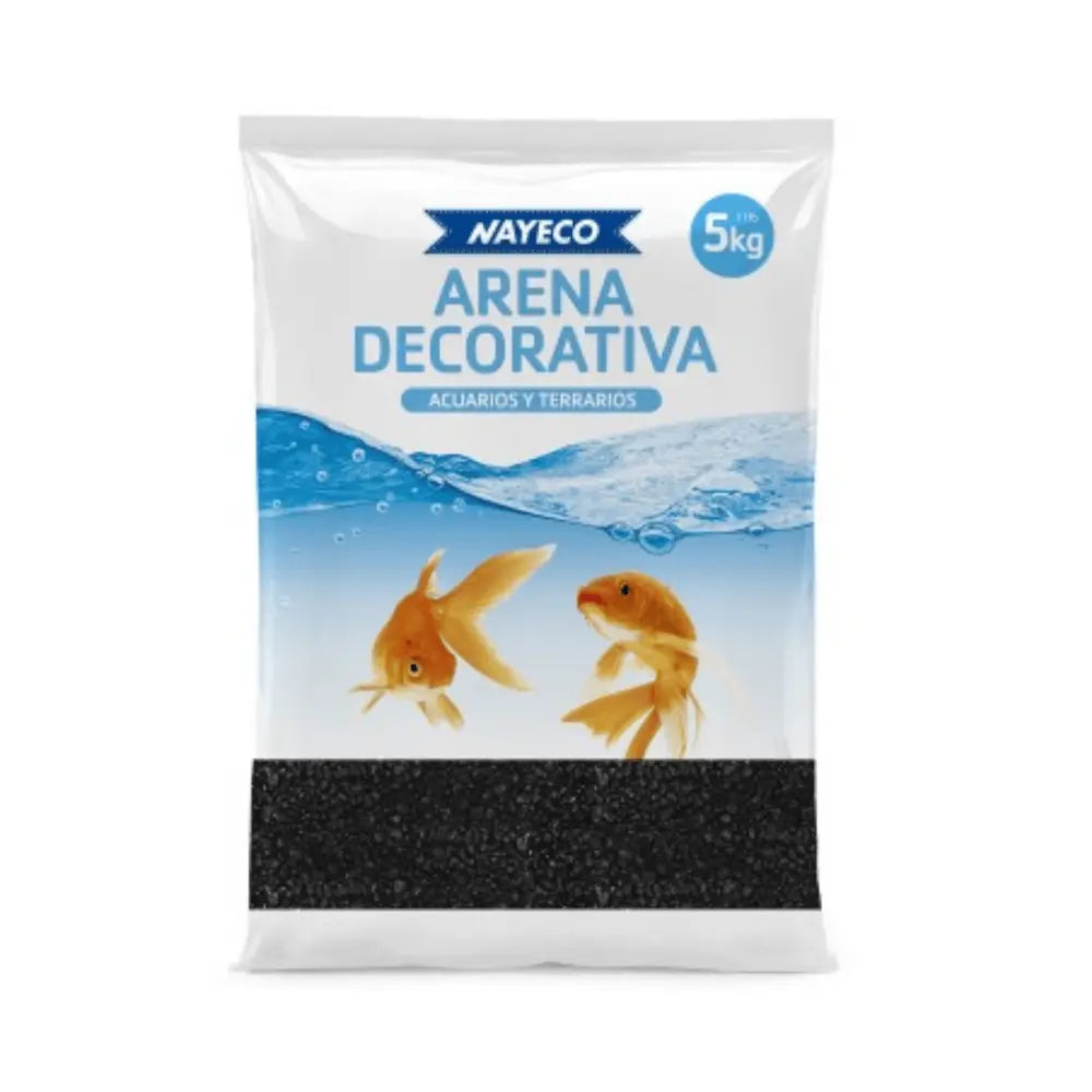 Nayeco Arena Negra Decorativa para Acuarios y Terrarios 5 kg NAYECO