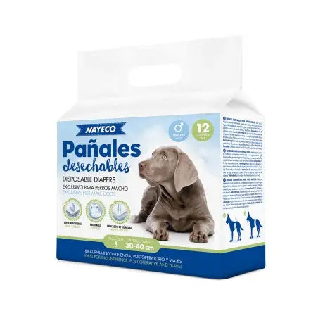 Nayeco Pañal Perro Macho S (30-40Cm) 12Udes. - Mejor Precio - Mascotas Ávila