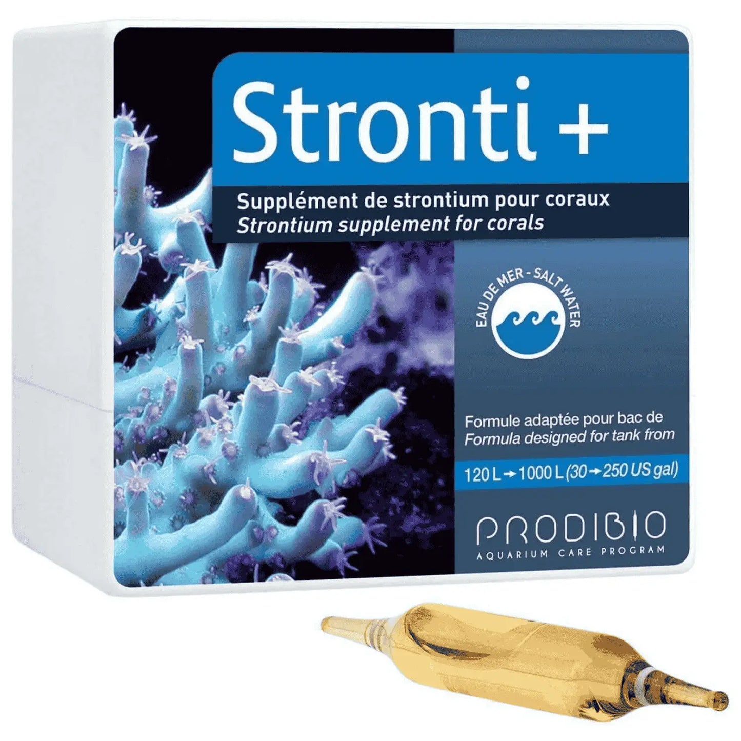 Prodibio Stronti+ Ampollas (1 ud) | Suplemento de Estroncio para Acuarios - Mejor Precio - Mascotas Ávila