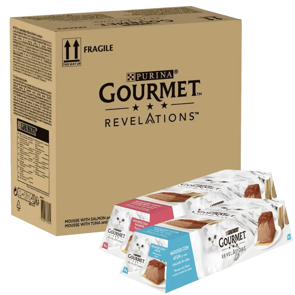 Gourmet Revelations Mousse Salmón y Atún Pack 48X57 g PURINA