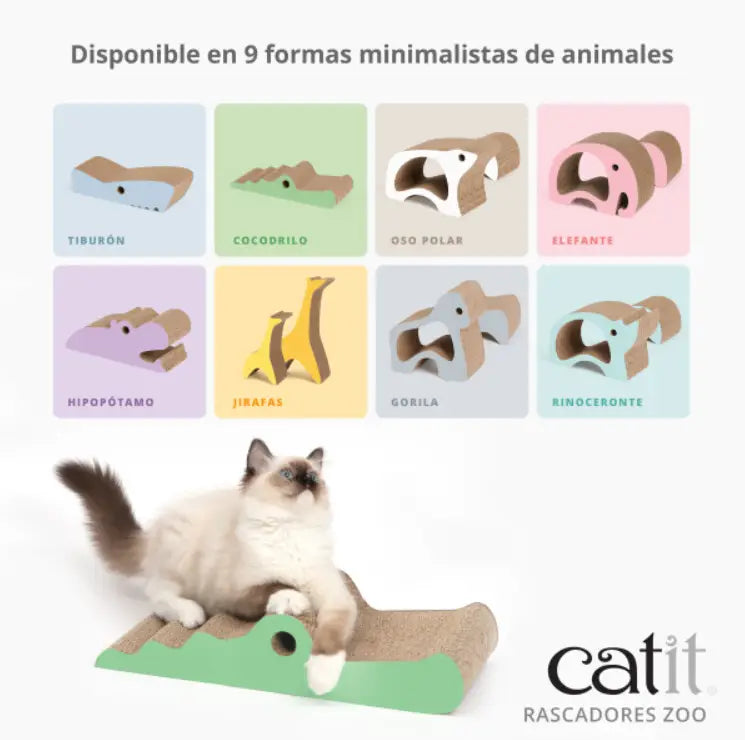 Rascador Catit Zoo Cocodrilo 9,5X18,5X44Cm - Mejor Precio - Mascotas Ávila