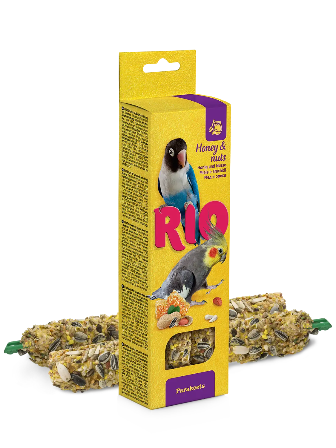 Barritas Con Miel Y Nueces Pequeñas Cotorras 2X75Gr Rio - Mejor Precio - Mascotas Ávila