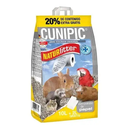 Cunipic Naturlitter Lecho Vegetal De Papel 10L+20% Gratis - Mejor Precio - Mascotas Ávila