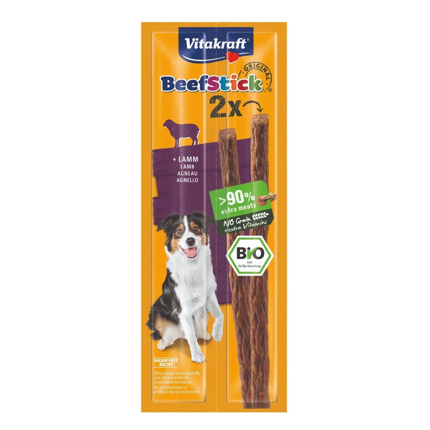 Vitakraft Snack Bio Beef Stick Cordero 12gr - Mejor Precio - Mascotas Ávila