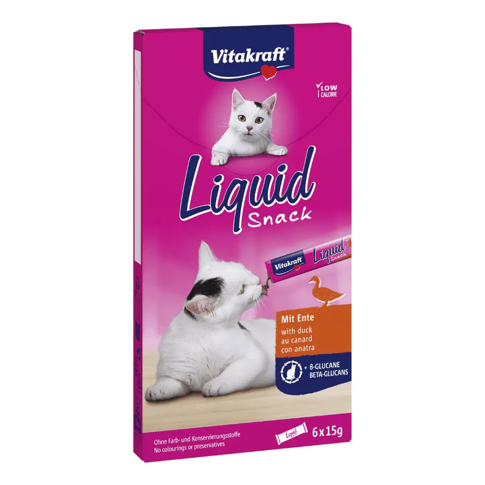 Vitakraft Liquid Snack para Gatos Pato con Betaglucanos 90 g VITAKRAFT