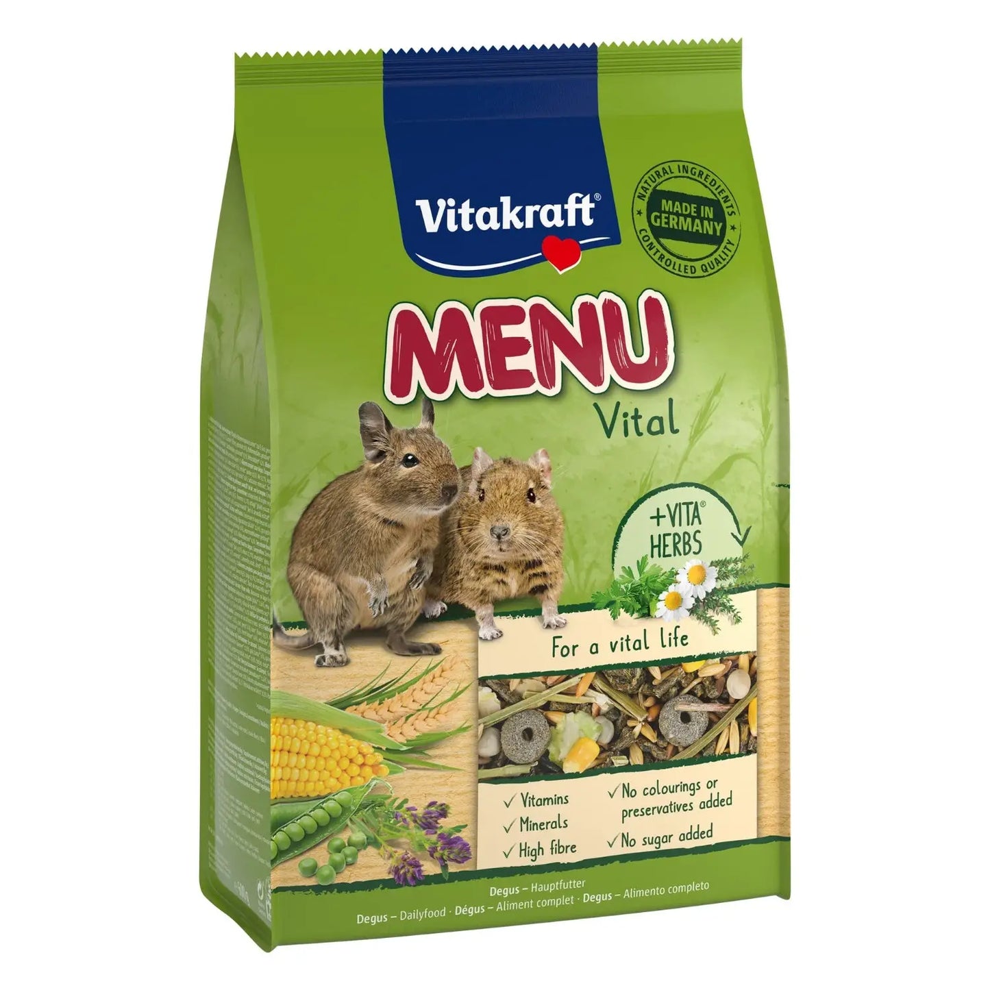 Vitakraft Menú Premium Vital Degús 600 gr - Mejor Precio - Mascotas Ávila