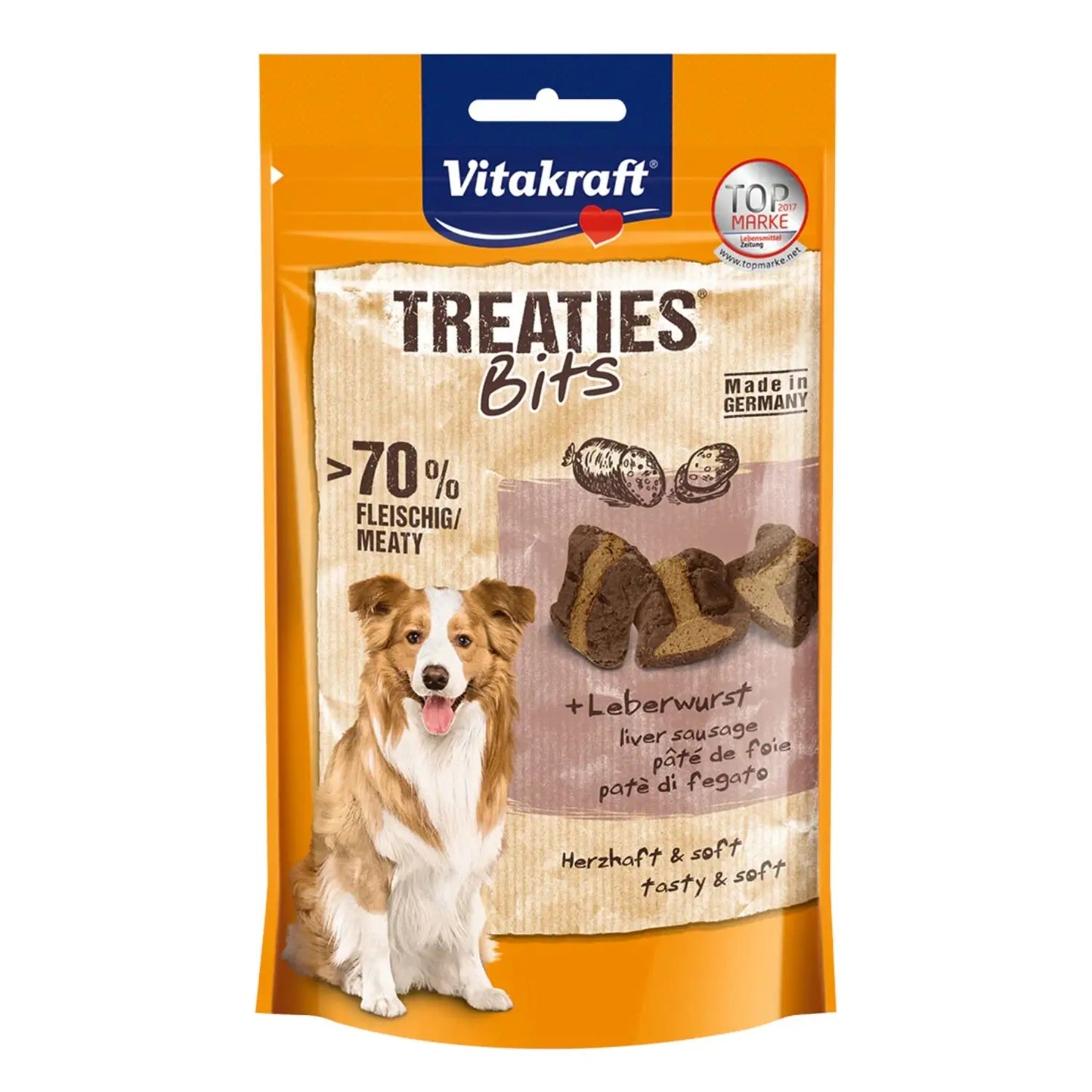 Vitakraft Snack Treaties Bits paté 120gr - Mejor Precio - Mascotas Ávila