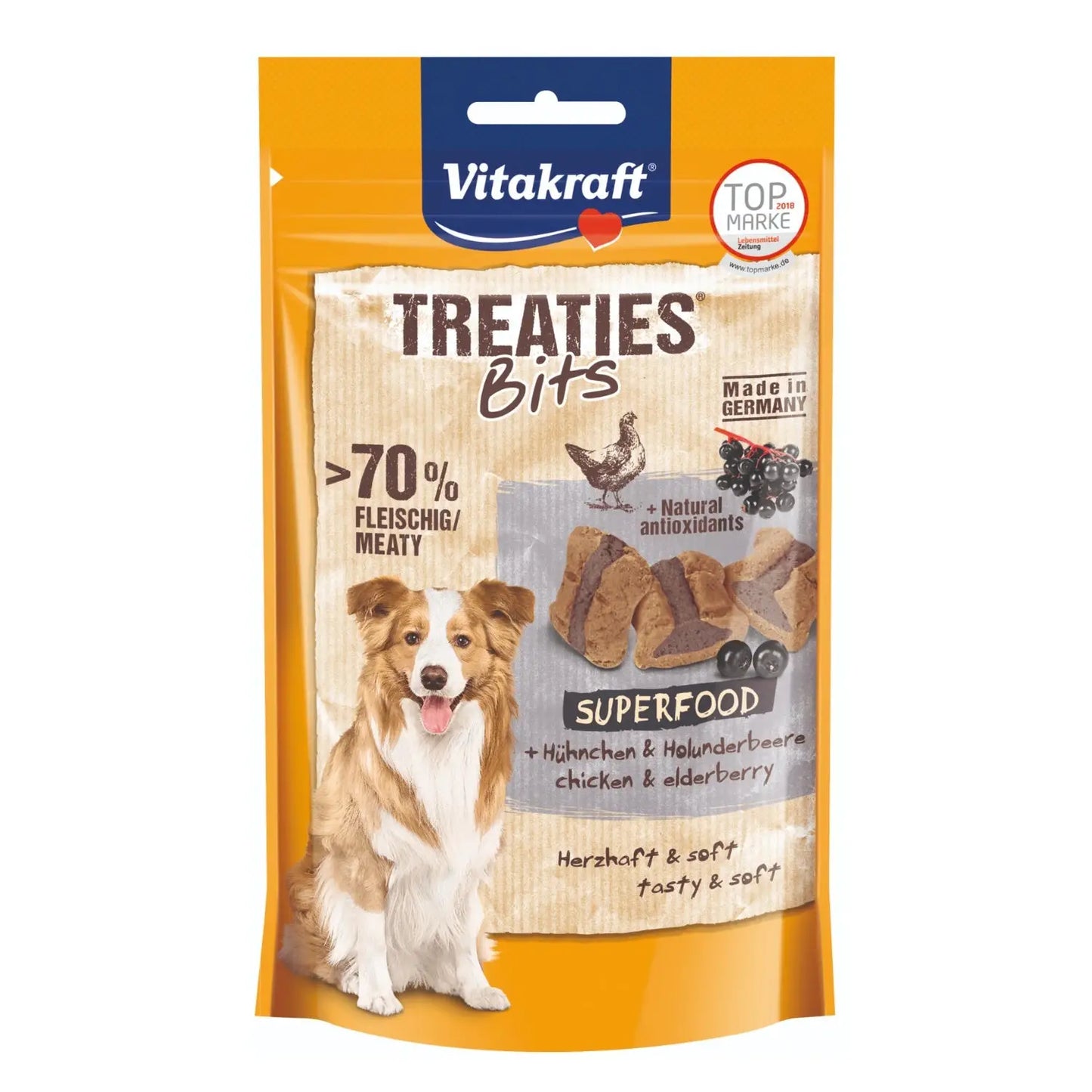 Vitakraft Snack Treaties + Superfood bayas de sauco 100gr - Mejor Precio - Mascotas Ávila
