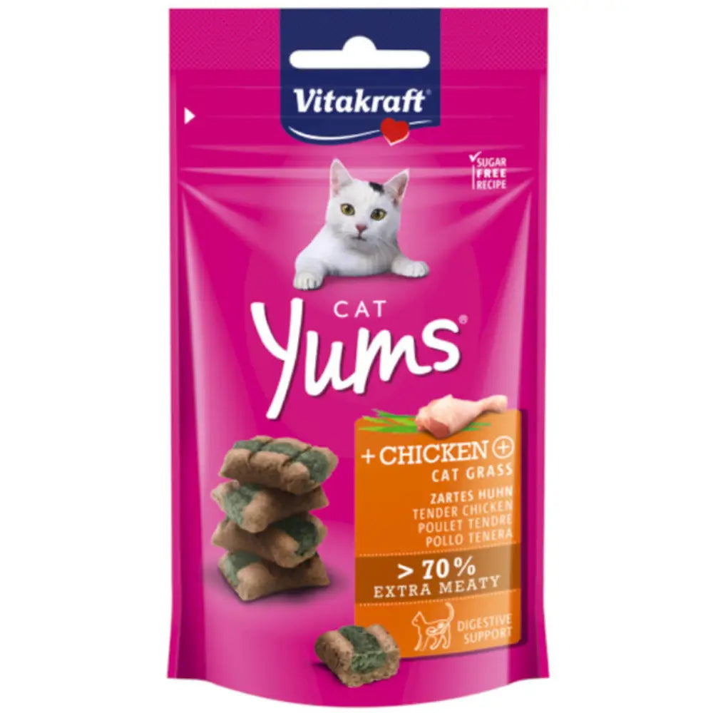 Vitakraft Cat Snack Yums Pollo con Hierba Gatera 40 g VITAKRAFT