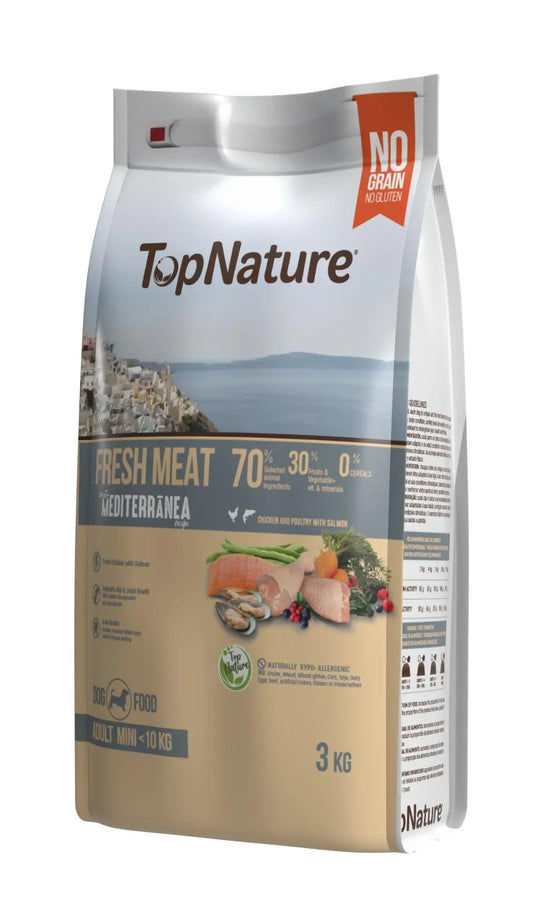 Top Nature Receta Mediterránea Raza Pequeña 3Kg.