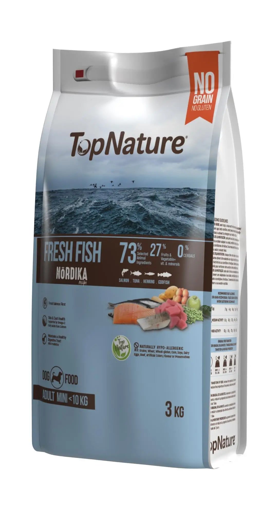 Top Nature Receta Nórdika Raza Pequeña 3Kg.