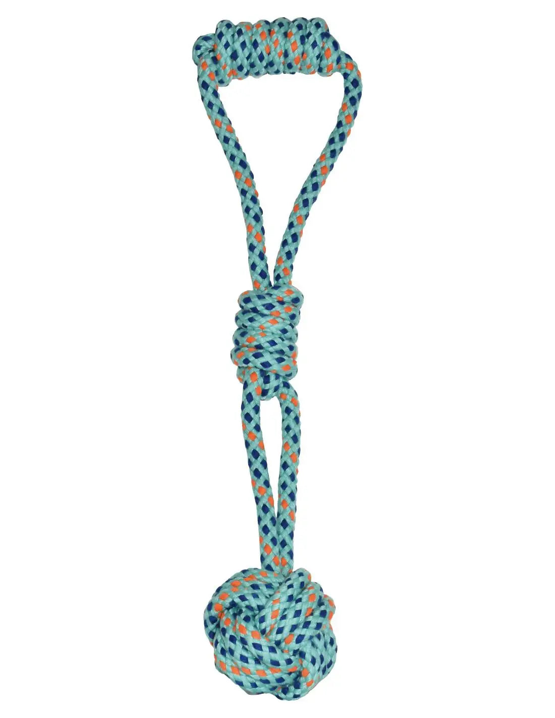 JUGUETE PERRO CUERDA DENTAL DOTTY TIRADOR CON PELOTA 36CM