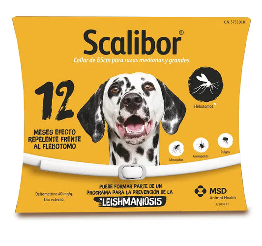 Scalibor Collar Antiparasitario para Perros | 12 Meses de Protección | Mosquitos, Pulgas y Garrapatas