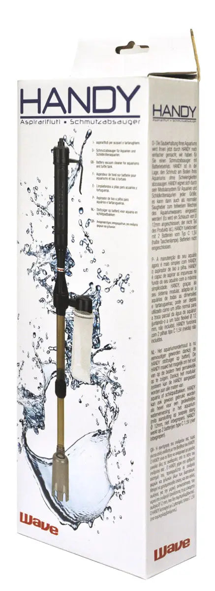 LIMPIA FONDOS ASPIRADOR A PILAS ACUARIOS HANDY WAVE